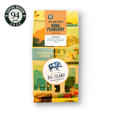 Kona Peaberry Coffee Hawaii Top Rated 94 points